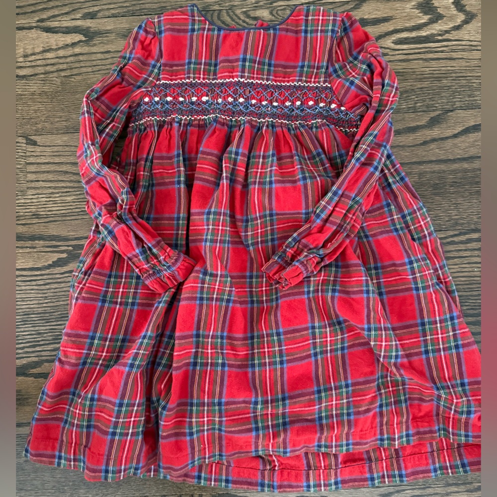 Mini Boden Red and Blue Plaid Dress